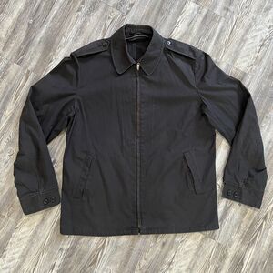 Vintage Barometer Army Field Jacket Black Water Repellent (Missing Liner)